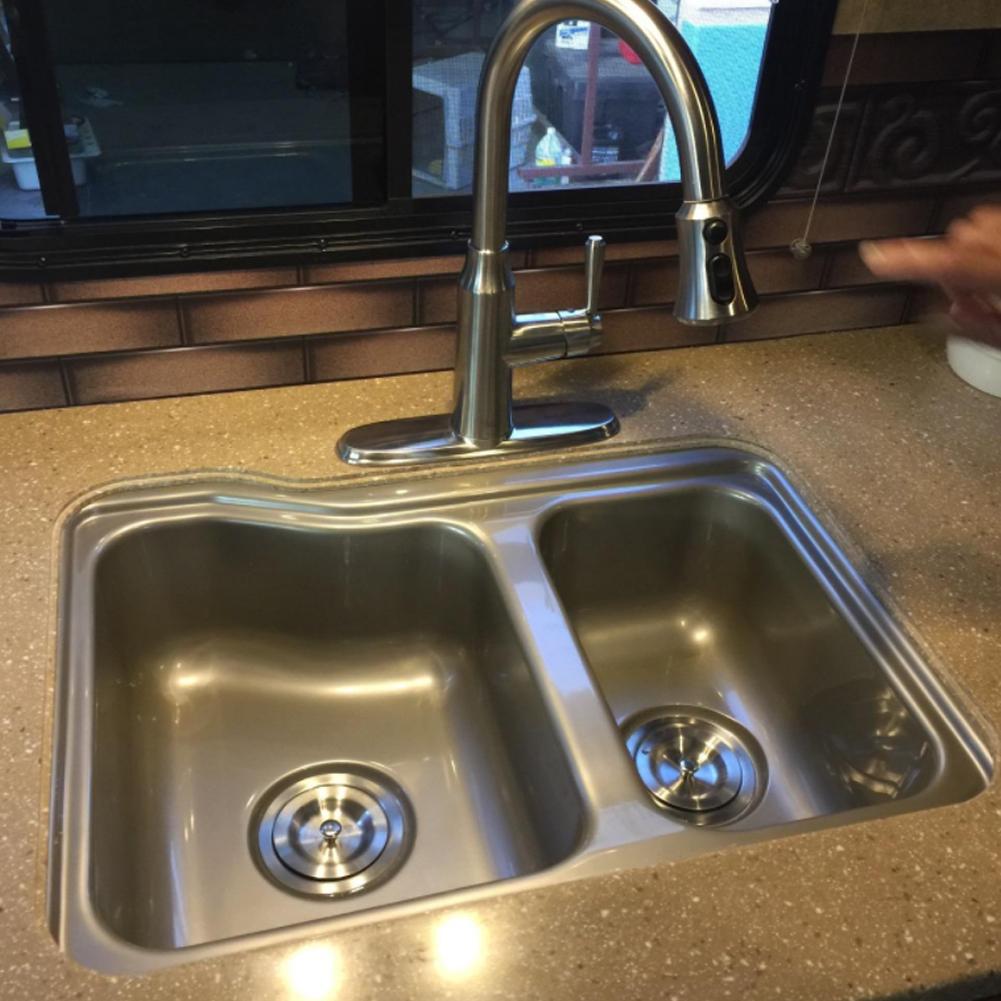 Фильтр для слива раковины из нержавеющей стали, кухонные принадлежности, инструменты со съемной глубокой корзиной для отходов и уплотнительной крышкой