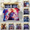 Роскошные западные комплекты постельного белья с супергероями с премиальным пододеяльником и наволочкой