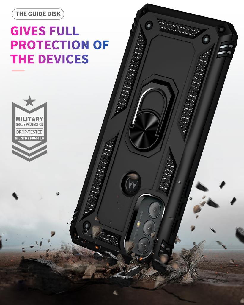 Противоударный чехол для Moto G Power 2022, чехол Moto G Power с кольцом-держателем, деловой чехол для телефона Motorola MotoG GPower Funda Coque