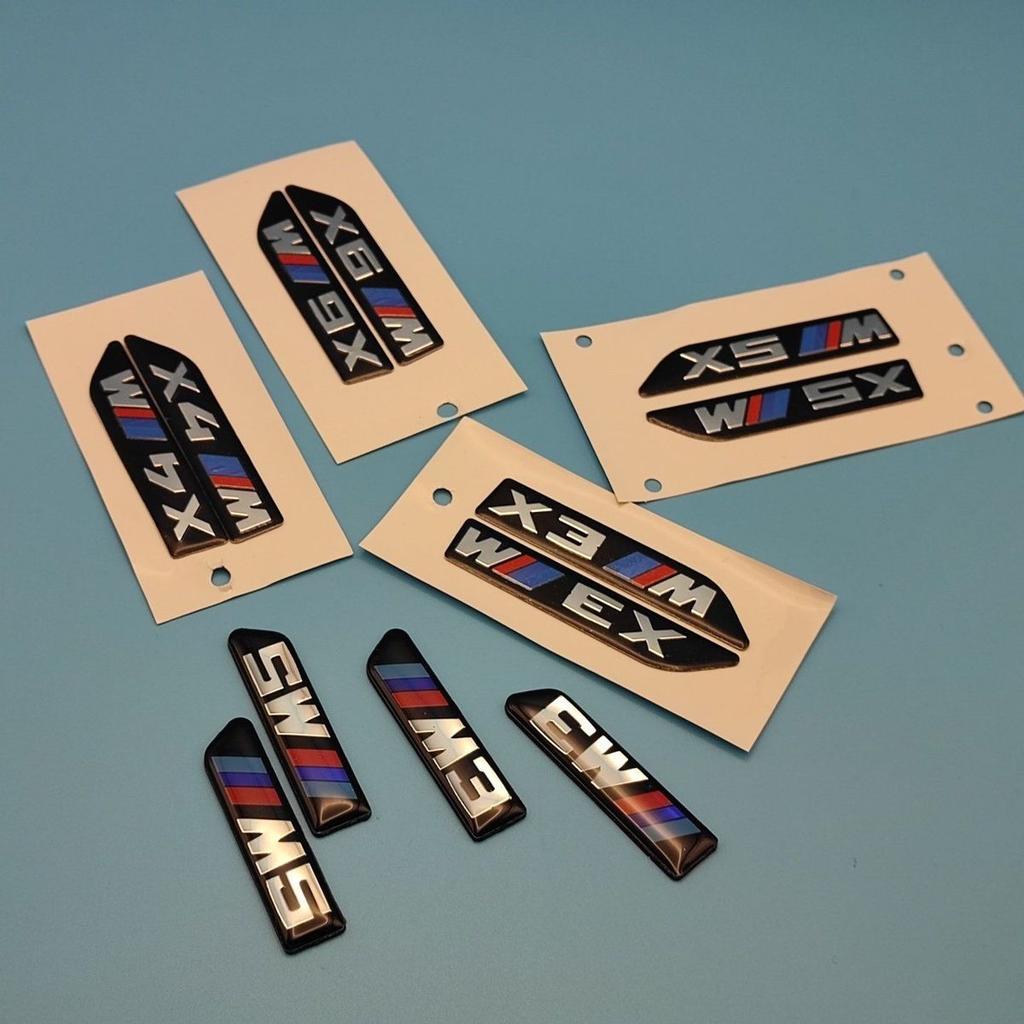 FD20-FD19-FD17-2pcs Car Body Side Badge Body Rear Trunk Decor Sticker For BMW X3 X4 X5 X6 F10 E90 E30 E39 E36 E87 E92 E83 F25 F26 E70 G06 E71