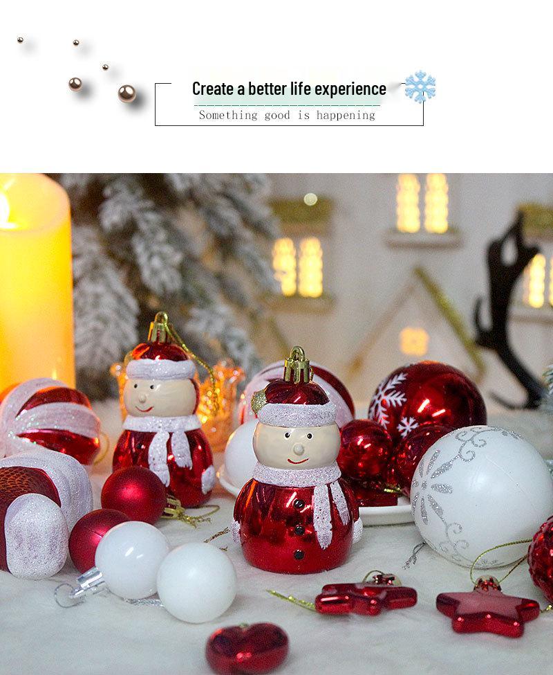 Набор из 72 нерегулярных расписных и гальванизированных рождественских шаров для украшения елки