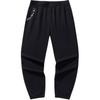 Casual Simple Solid Color Tapered Knit Sports Pants Women Bottoms Black 162528302-1