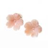 Серьги из розового коралла Deep Sea Cherry Blossom Flower K18YG неокрашенные SANSUI