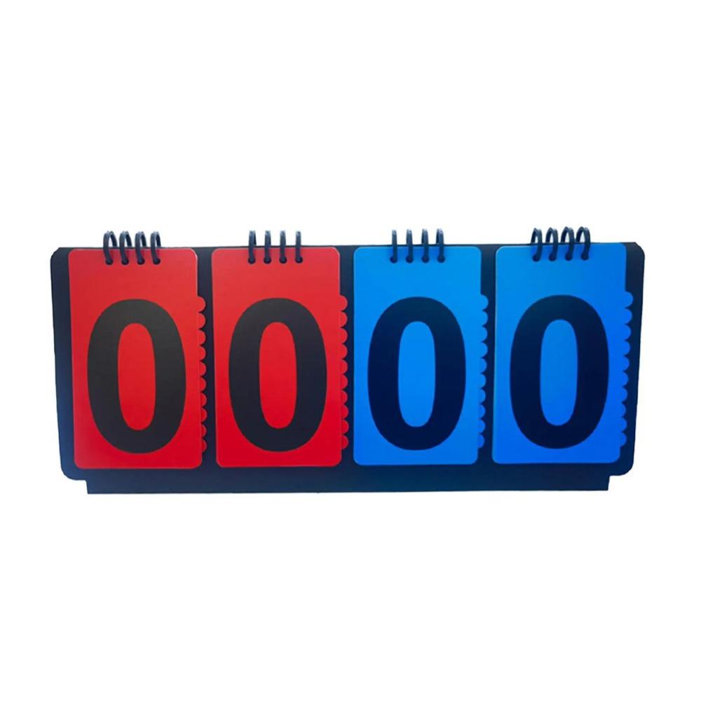 4-Digit Scoreboard Score Keeper Tabletop Counter Score Flipper Sports Referee