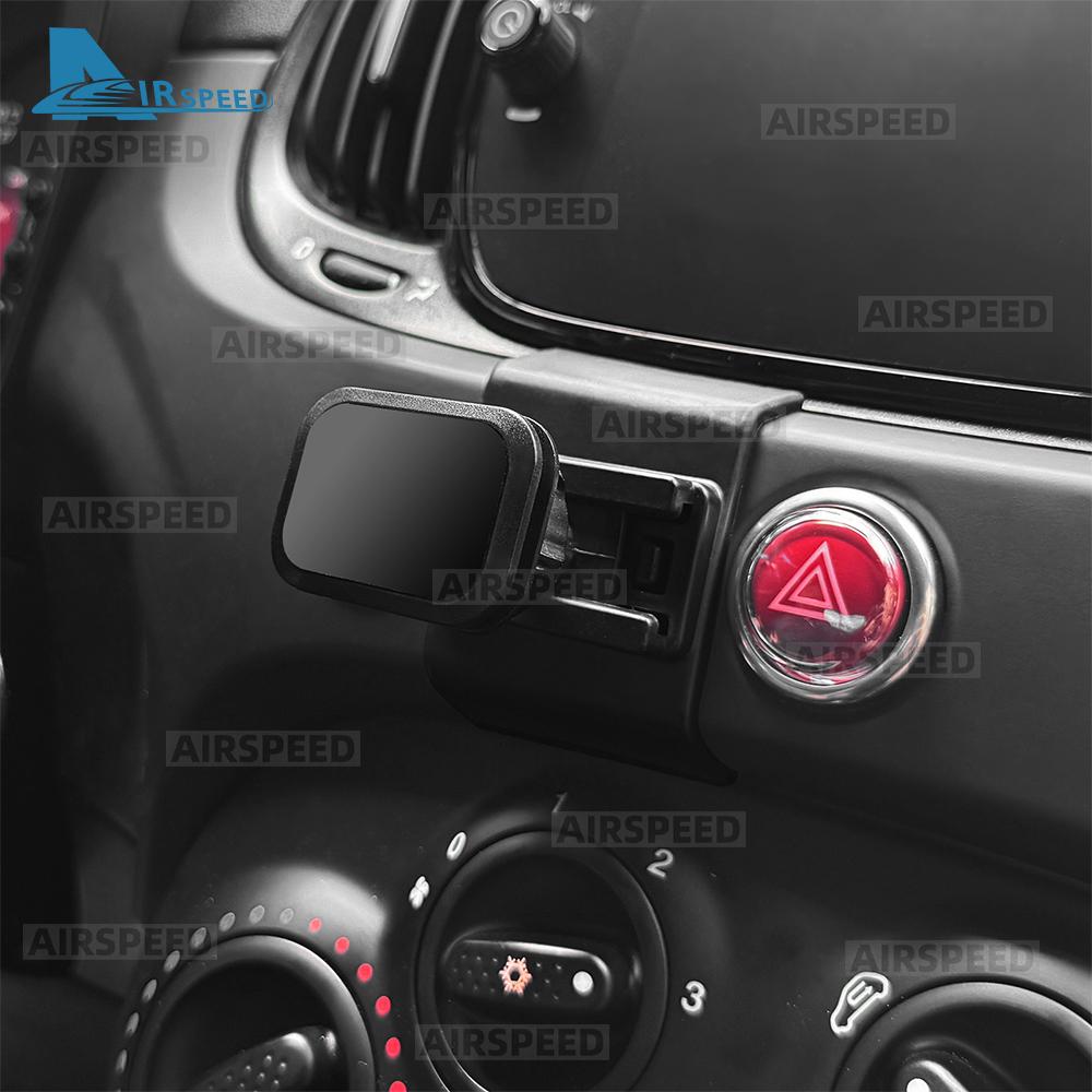 For Abarth 595 695 2012-2024/Fiat 500/500C 2008-2024/500E 2012-2019 Car Magnet Gravity Phone Holder Telephone Stand Bracket