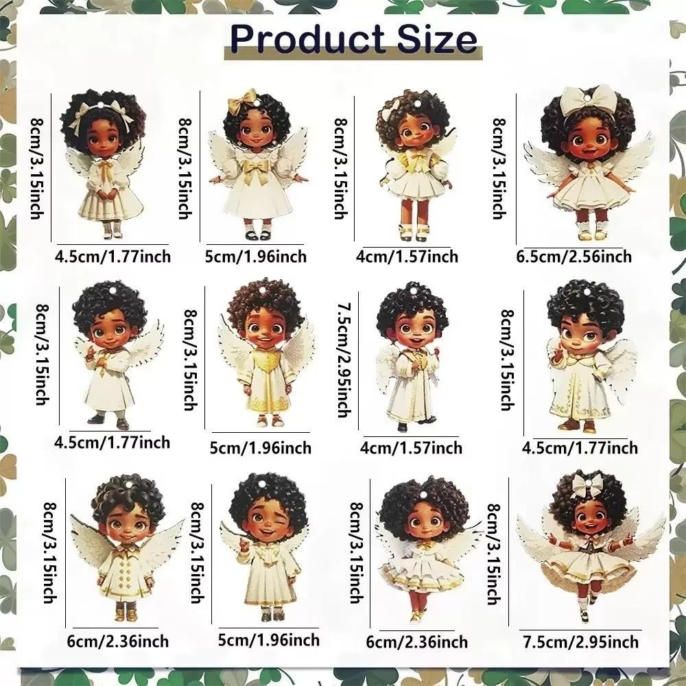 24/36 шт. Подвесной Рождественский Подвес в Винтажном Стиле Украшение для Рождественской Елки Новый Подвес Ангел Праздничный Декор