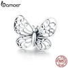 925 Sterling Silver Crystal Butterfly Insect Charms Beads Fit Original Charm Bracelets