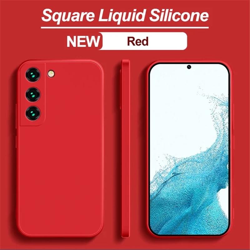 Luxury Original Liquid Silicone For Samsung Galaxy A05S A04S A04E A14 A54 A23 A33 A53 A73 A13 A32 A52 M53 A72 S20 S21 S22 S23 Ultra Plus Phone Cases