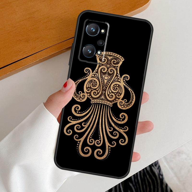 Знаки Зодиака Для Чехла Realme C67 C55 C53 C51 C35 C33 C31 C30 C25s C21Y GT Neo 6 GT5 9 10 11 12 Pro Plus