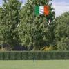 Day and Night - Day and Night Aluminum Ireland Flag and Flagpole 6.23 M