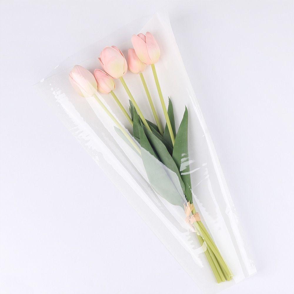 20pcs Waterproof Flower Bouquet Packaging Bags Rose Flower Bouquet Wrapping Bag  Teacher's Day
