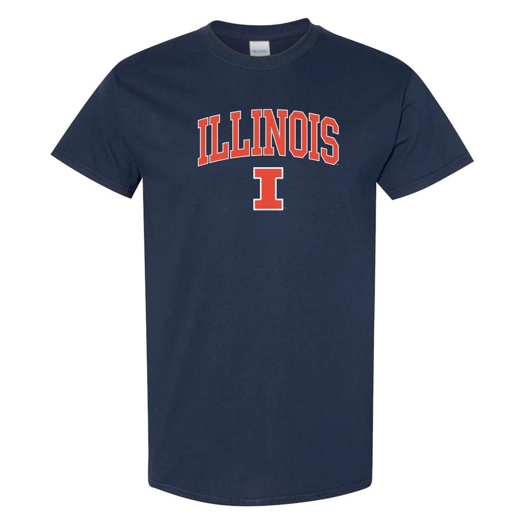 Illinois Fighting Illini Basic Block Cotton T Shirt