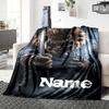 Custom Name Fiery Chucky Portrait Party Blanket For Couch Bed Plush Cozy Fuzzy Blanket Super Soft Warm Blankets For Fall And Winter 0916300
