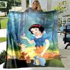 Cartoon Snow White and Seven Dwarfs Blanket, Super Soft Flannel Blanket, Perfect for Travel, Bedding, Sofa Blanket, Birthday Gif