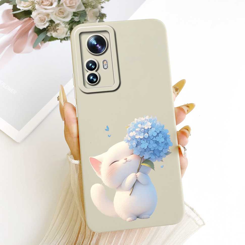 For Xiaomi Mi 12 Pro 2201122C Case Bright Flowers LOVE Silicone Soft Back Cover For Xiaomi MI12 PRO Mi 12S Pro 6.73" Phone Cases