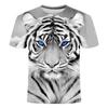 Футболка с принтом в стиле хип-хоп с 3D-принтом, футболка с изображением тигра для мужчин/женщин, забавные футболки, мужская одежда, повседневные футболки, топы