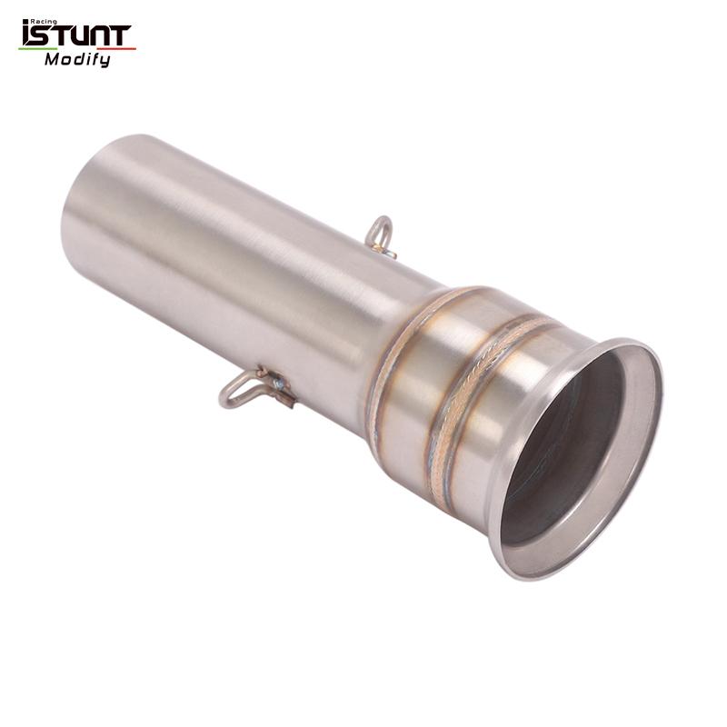 For Super Duke R 1050 1090 1190 1290 ADV Motorcycle Exhaust Modified stainless steel Middle Link Pipe Connection 51mm Muffler
