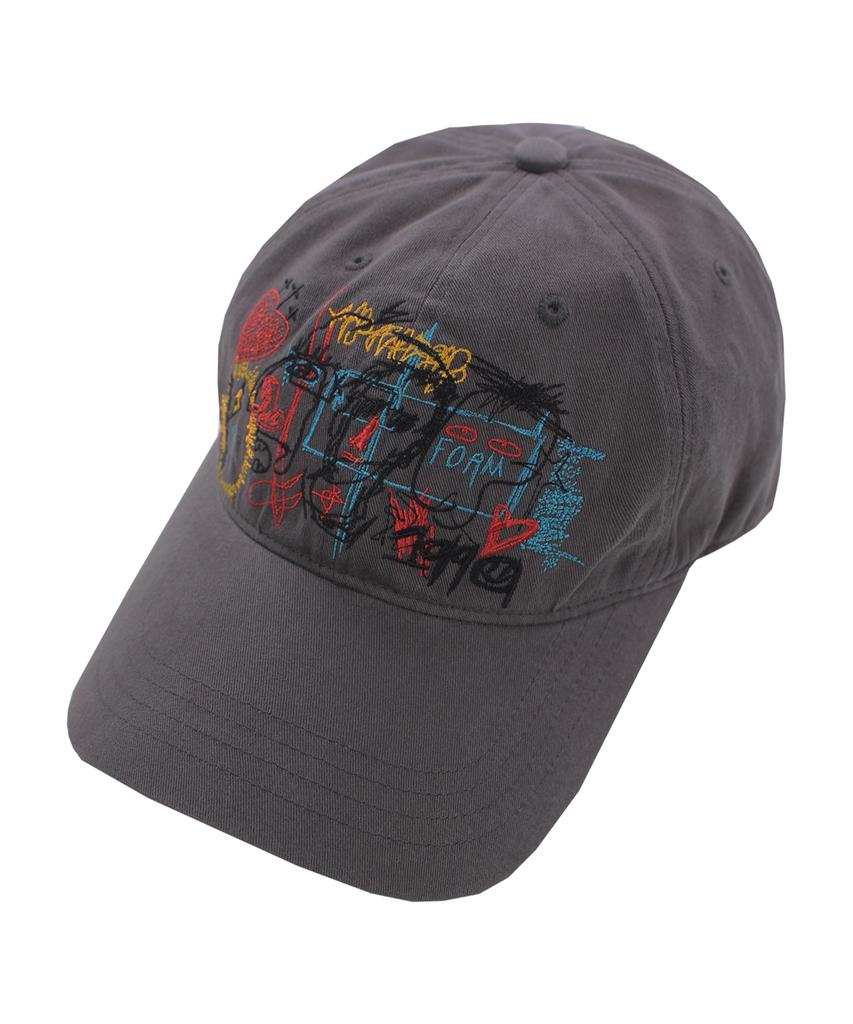 CONICHIWA BONJOUR Graffiti Cap (Smoke)