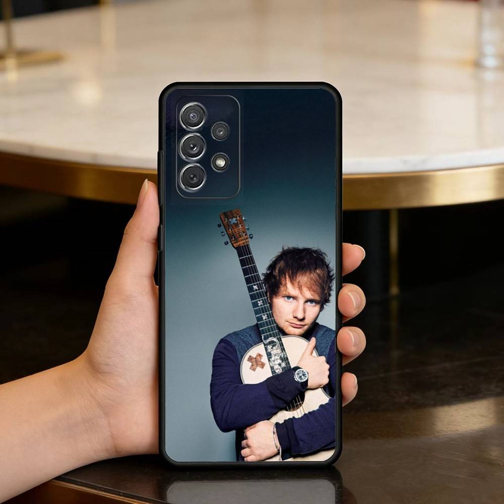 Singer E-Ed S-Sheeran Phone Case For Samsung Galaxy A73,A72,A71,A70,A53,A52,A51,Soft Silicone Black Cover