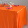 White Red Satin Rectangular Tablecloth for Wedding Party Baby Shower Christmas Restaurant Banquet Decoration