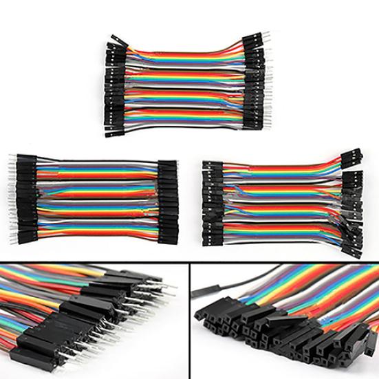 40 шт./Ряд 10 см M-M M-F F-F Провода Dupont Перемычки для макетной платы Arduino