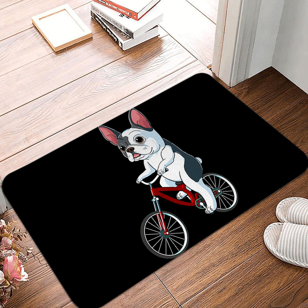 Printable Bedroom Entrance Mat Balcony Rug Door Mat Pet Animal Rug Funny Cartoon Dog Portrait Door Mat