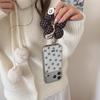 Корейский чехол-шнурок с цветочным принтом для iPhone 17, 16 Pro Max, 15, 14 - Новая модель