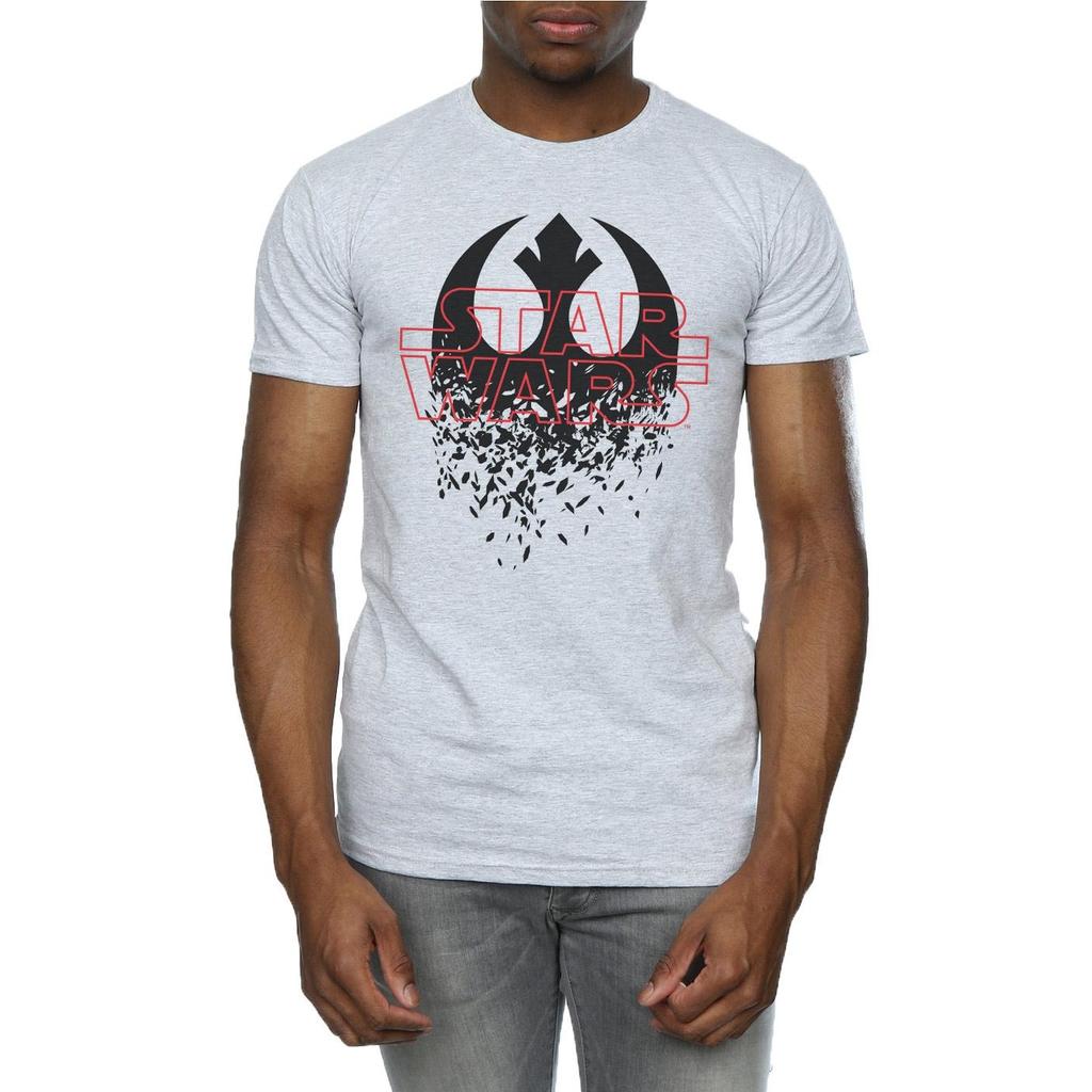 Star Wars Mens The Last Jedi Shattered Emblem T-Shirt