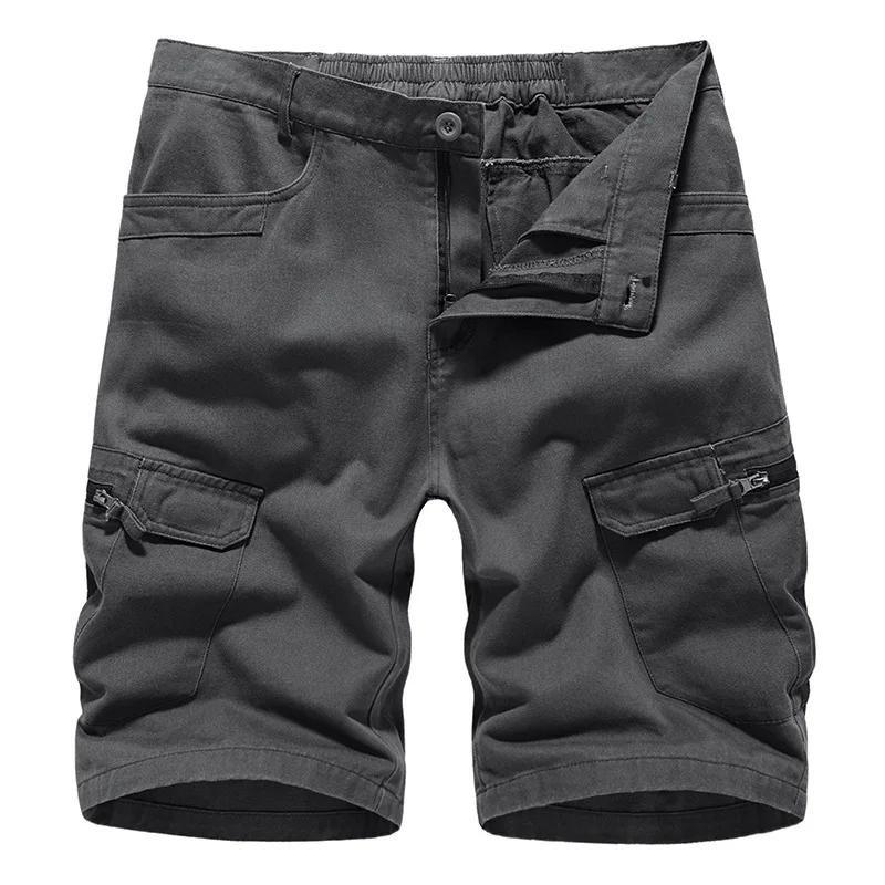 Men Camouflage Cargo Shorts Pockets Summer Camo Men's Short Pants Man Pants Overalls Shorts Male Clothing