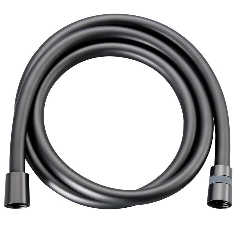 High Quality PVC Shower Hose 1.2m 1.5m Durable Flexible Standard Thread Leak Proof Black Silver for Home Use