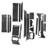 1 Set 3D Full Interior Trim Sticker Cover Film Fit for Tesla Model X S Dashboard Center Console Cup Holder 2012- LHD