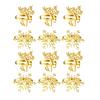 12Pcs/Set Napkin Ring Reindeer Snowflake Shape Metal Festive Napkin Holders Tableware Christmas Table Decoration