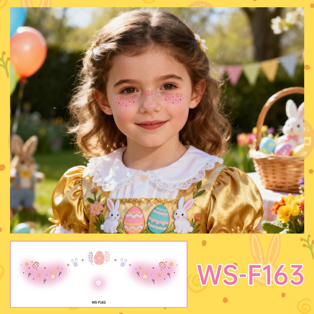 Новое поступление Пасхальные наклейки-тату для макияжа Яйцо Лицо Праздничная вечеринка Милый Кролик Дети Сделай сам