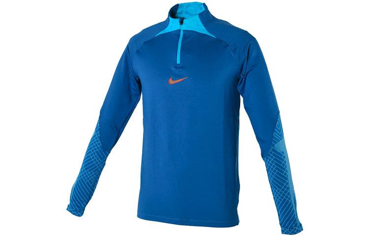 Nike Футболки мужские синие с воротником-стойкой умеренного прямого кроя DH8733-407