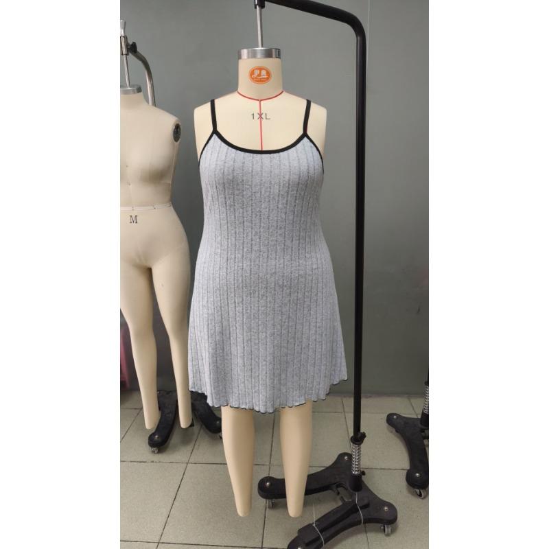 Осенняя женская сорочка большого размера с бретельками через шею, ночная рубашка, удобная домашняя одежда