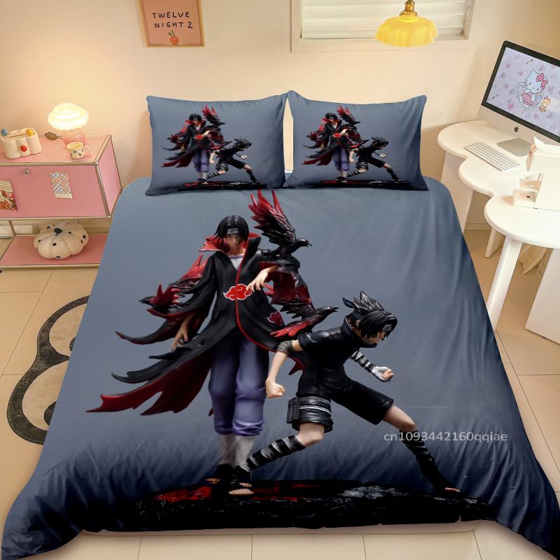 Пододеяльник Наруто Узумаки Наруто Мультяшный Аниме Украшение Комнаты Спальни Детский Подарок Размер Односпальный Двуспальный Настраиваемый