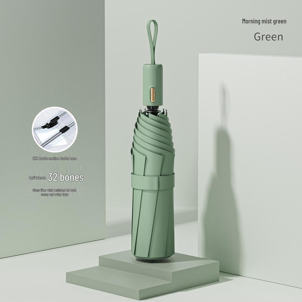 Автоматический складной зонт с 24 спицами, ветрозащитный, для мужчин, для дождя или солнца, с защитой от УФ-лучей