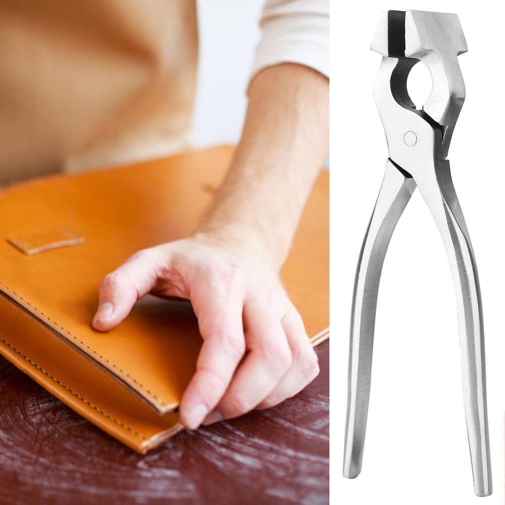 Polished Jaws Leather Edge Press Pliers Heavy Duty Sheet Metal Hand Seamer For Wallet Crafting
