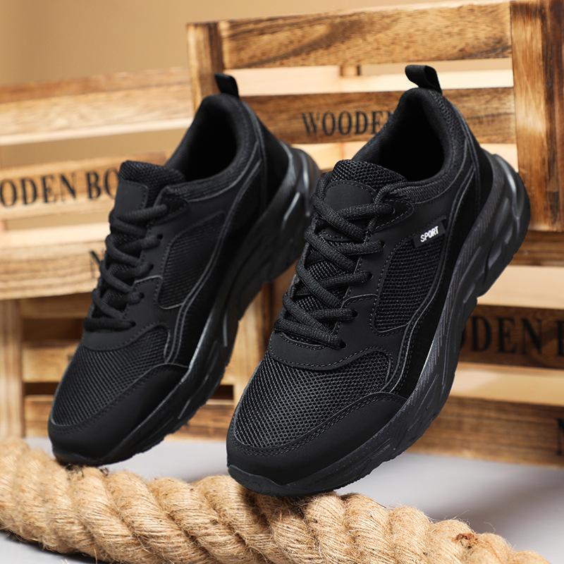 Летняя сетчатая обувь мужская обувь полая дышащая большого размера легкая мужская повседневная спортивная сетчатая обувь для бега