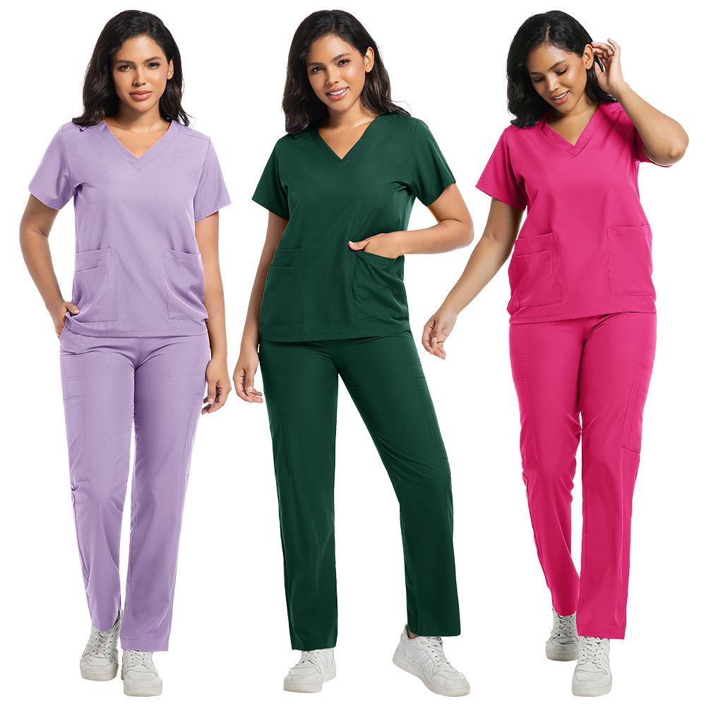 Autumn Unisex Spa & Salon Scrub Suit - Sweat-Absorbing, Heat-Dissipating Clinic Uniform