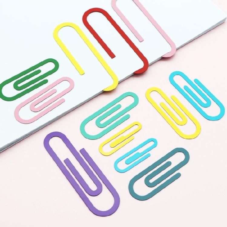 8 шт. Увеличенные пастельные бумажные зажимы Гладкие металлические зажимы Многоцелевые помощники