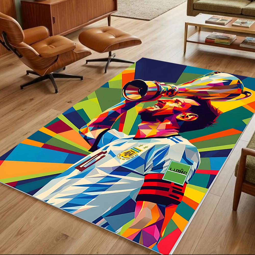 Colorful Celebration Trophy Carpet Suitable for Balcony Dormitory Study room Dining Room Anti-slip Rug Anime Office Decor Birthday/Christmas Gift