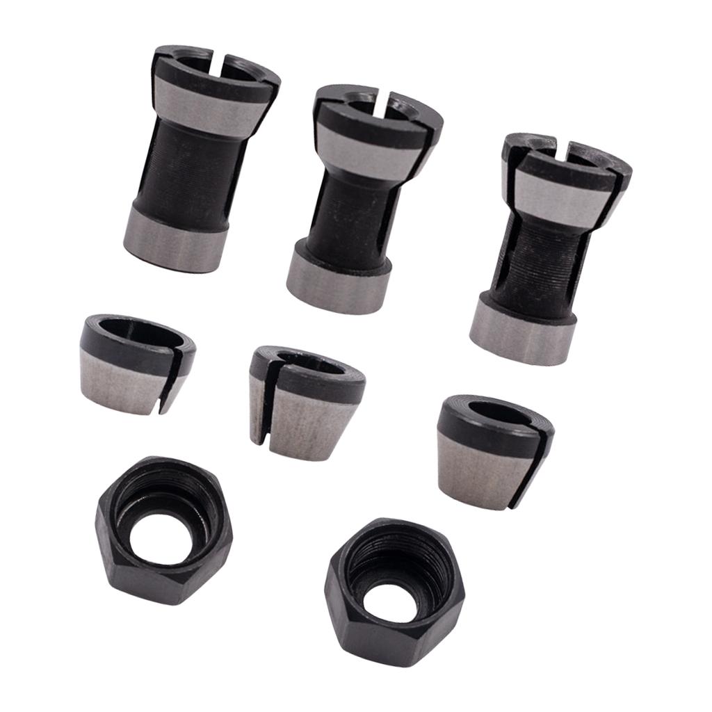 6/6.35/8mm HSS Collect Chuck Adapter Head Converter Router Clamp Holder Tool Accessories for Trimming Machine Electric