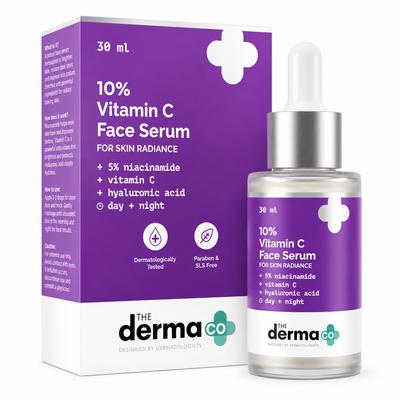 Сыворотка для лица The Derma Co с 10% витамином С, 5% ниацинамидом и гиалуроновой кислотой - 30 мл