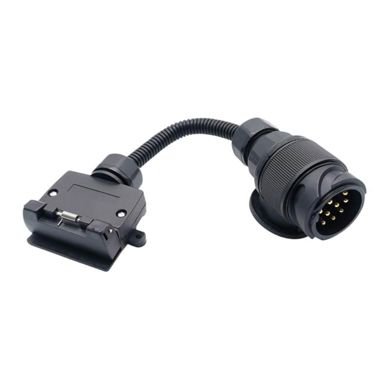 Trailer Electrical Part Adapter 12V Cable-Linked Design for Light Hookup, Towing Wiring Replacement, and 1 Pack Use