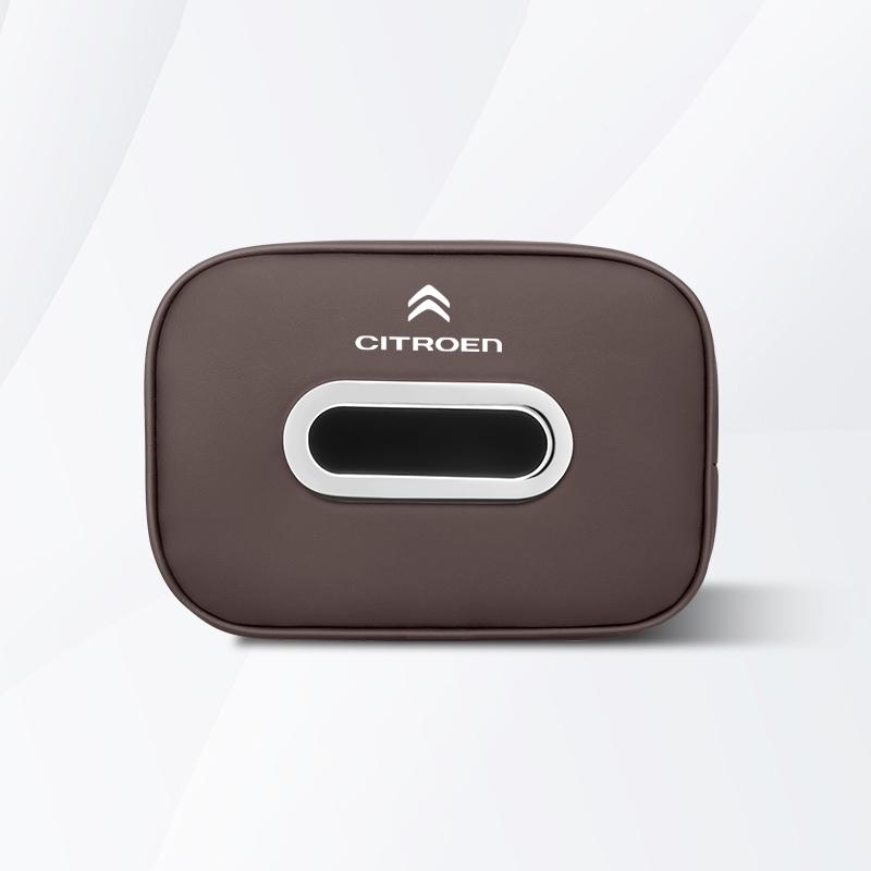 ALB1 Car Tissue Organizer Bag Paper Towel Storage Box Accessories For Citroen e-C3 e-C4 X C5X C3 C4 Cactus Picasso C-Crosser C6 C1