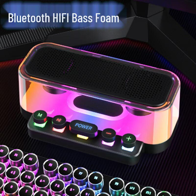 Z6 RGB Punk Bluetooth Игровые колонки: Высококачественный звук с сабвуфером и атмосферной подсветкой для рабочего стола