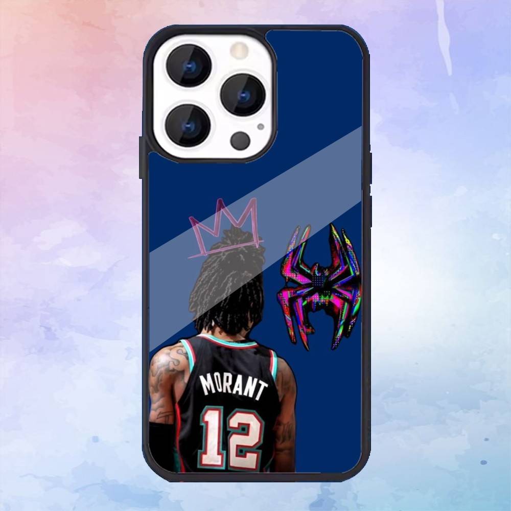 Basketball Ja Morant 12 Phone Case For iPhone17,16,15,14,13,12,11 Plus,Pro Max Magnetic Magsafe Wireless Charging