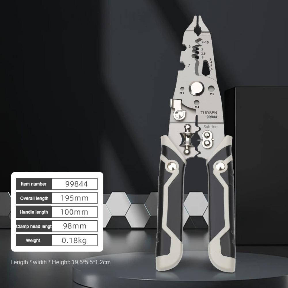 Нескользящие клещи для зачистки проводов Многофункциональный инструмент для зачистки проводов Электрик
