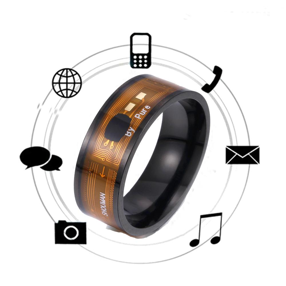 Носимое умное кольцо Connect Smart New NFC, многофункциональное, для Android, iPhone XR и выше. Технологичные умные кольца для пальцев.